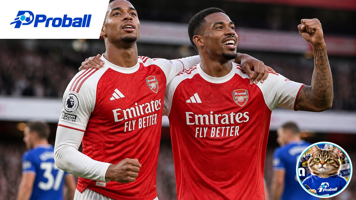 คอนซาเปิดซิง กาเบรียลย้ำชัย! อาร์เซนอลอัดเอฟเวอร์ตัน 2-0 แต้มทาบแมนฯ ซิตี้